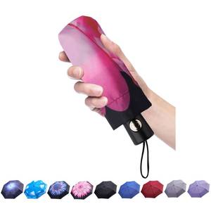 lot 2374 image: Goothdurs Automatic Mini Travel Windproof Umbrella Compact Auto OpenClose Small Lightweight Folding Rain Umbrellas for Women Men - Retail $23
