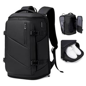 lot 5361 image: Fenree.geer 30L Travel Backpack for Men, Flight Approved Carry on Backpack Fits 17 inch Laptop, Water-resistant Large Luggage Weekender Bag Daypack for Traveling, Sports, Business, Black - Retail $68