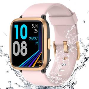 lot 6308 image: Fitness Tracker Watch with Heart Rate Monitor, Activity Tracker with Pedometer, Sleep Monitor, Calories & Step Counter, 5ATM Waterproof Smart Watch for Women Men Health Fitness Watch for Sports - Retail $20