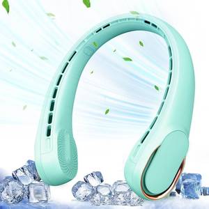 lot 6326 image: ASNUG Portable Neck Fan, Neck Fans for Women, 4000 mAh Rechargeable Personal Fan,360° Hands Free Bladeless Fan, 3 Speeds Adjustable, Faster Cooling, Super Quiet, Suitable for Home, Office, Travel - Retail $34