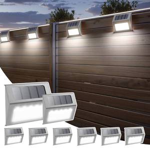 lot 6349 image: Otdair Solar Lights Outdoor Waterproof, Solar Fence Lights Auto OnOff, Bright LED Outdoor Lighting for Fence, Patio, Deck, Garden, Pathway - Retail $33