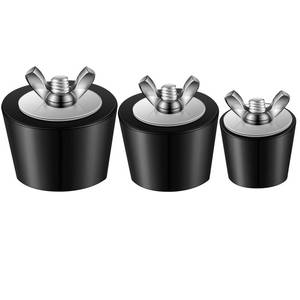 lot 6354 image: Tondiamo 3 Pcs Pool Plugs 1 to 2 Stainless Steel Bolts, Heavy Duty Rubber Winter Expansion Plugs for Above Ground Pool Return Line (1 Inch,1.5 Inch,2 Inch) - Retail $12