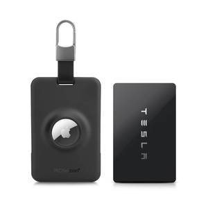 lot 6355 image: PROfezzion Tesla Key Card Holder with AirTag Slot, AirTag Tesla Card Plastic Card Key Holder for Model 3 Y S X Cybertruck with Keychain Key Rings, Key Card Protective Case Cover for Tesla - 1 Pack - Retail $9