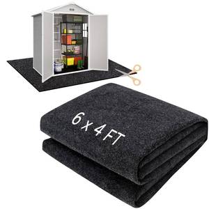 lot 6389 image: HolyMaji 6 x 4 FT Outdoor Storage Shed Floor Mat Waterproof Garden Shed Flooring Mat Washable Carport Furniture Dustproof Anti-Slip Pad for Protect Shed Flooring from Wear - Tool Shed Not Include - Retail $26
