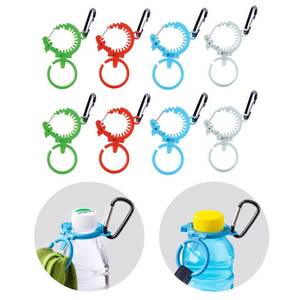 lot 6406 image: Durable Water Bottle Holder with Carabiner Hook,Towel Loop,Hat Clip,Patented Fluorescent Design for 1.0-1.4(in) Diameter Bottles,Heavy Duty Outdoor Water Bottle Clip for Camping,Travel and Daily Use - Retail $17