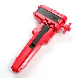 lot 9195 image: AIBREAY X String Launcher, X Winder Launcher with Grip, Two Launch Mode, Battling Gyro Accessories(Red) - Retail $10