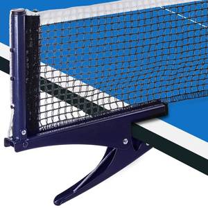 lot 19725 image: Hbaushun Collapsible Table Tennis Net,Training Competition Professional Ping Pong Net Portable Posts with Adjustable Strength Clip,Stable Base for Standard Table - Retail $15