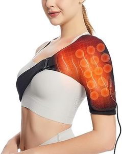 lot 19773 image: Shoulder Heating Pad,Jade Rotator Cuf Heated Shoulder Wrap for Rotator Cuff Pain 3 Adjustable Heat - Retail $51