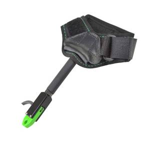 lot 20144 image: ZSHJGJR Archery Bow Release Aid Compound Bow Release Children Release Thumb Trigger Caliper Wrist Release Nylon Strap Quick Release for Youth Practice Training (Green) - Retail $14