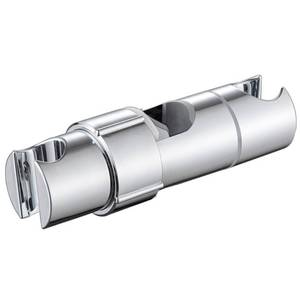 lot 20152 image: PIGIAOKA Shower Head Holder for Slide Bar 16-27mm Double Slot Adjustable Hand Shower Bracket for Slide Bar Slider Clamp Bathroom Replacement 360 Degree Rotating Bidet Sprayer Holder, ABS Chrome - Retail $9