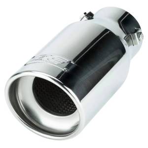 lot 20190 image: DC Sports Polished Stainless Universal Bolt On Exhaust Tip 2.875 Inlet  3.87 OutletSlant-Cut  EX-1013