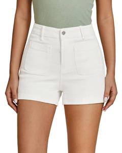 lot 20423 image: luvamia Cream White Shorts Women High Waisted Jeans Shorts for Women Loose Jean Shorts for Women Mom Shorts for Women Cream White Denim Shorts Women Cream White Size Medium US Size 8 to Size 10 - Retail $20