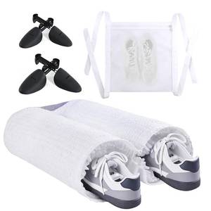 lot 20483 image: Dotio Shoe Washing Machine Bag, 360° Deep Clean Include 2 Pairs Adjustable Trees, Durable Zipper Design, Reusable for All Shoe Types Sizes With Dry Bag - Retail $20