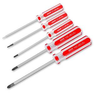 lot 20495 image: Triwing Screwdriver Set Magnetic Point Y Tip 5 Sizes 1.5mm 2mm 3mm 4mm 5mm, Magnetic Tri-wing Screwdriver Set with Plastic Handle - Retail $9