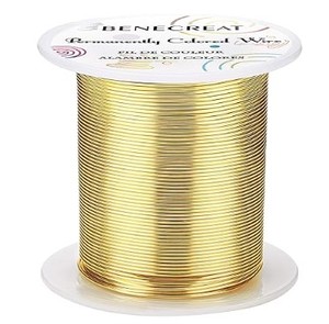 lot 10234 image: Benecreat Permanently-colored Wire, Gold&nbsp