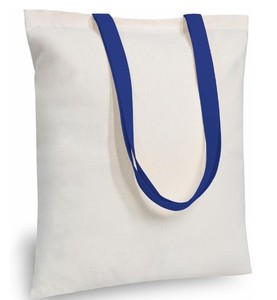 lot 12216 image: TOP Design 24-Pack Cotton Tote Bags - Retail $15