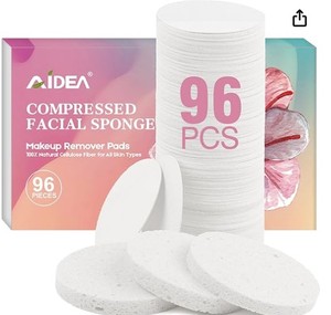 lot 12233 image: IDEA Facial Sponges Compressed Pack - Retail $8