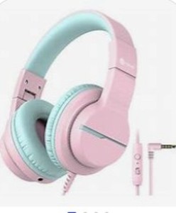 lot 12241 image: iClever IC-HS19 Kids Wired Headphones - Retail $15