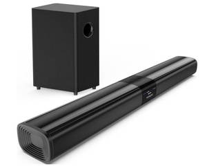 lot 17466 image: Saiyin Sound Bar for Smart TV with 5.25 Inch Subwoofer, 100W 24 Inch Soundbar for TV
