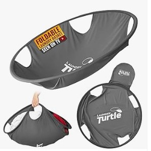 lot 10224 image: Laundry Turtle Unfurling Collapsible Laundry Basket&nbsp