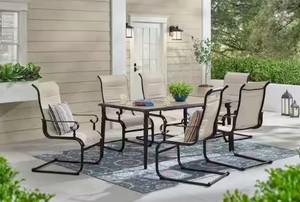lot 11 image: Hampton Bay Glenridge Falls 7 Piece Dining Set(2 Box Set) - Retail $550