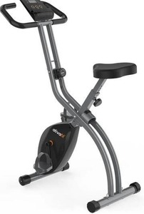 lot 10917 image: ATIVAFIT Exercise Bike Foldable Fitness Indoor Cycling Bike Magnetic 3 in 1 Upright Recumbent Exercise Bike with Resistance Bands for Home Workout