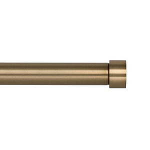 lot 10920 image: ivilon drapery window curtain rod - end cap style design 1 inch pole. 72 to 144 inch color warm gold