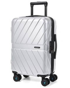 lot 11911 image: BAGSMART Carry On Luggage 22x14x9 Airline Approved With TSA Lock, 1OO% Polycarbonate Hardside Luggage with Spinner Wheels,Durable Hard Shell Carry On Suitcase 20 inch Silver