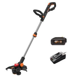 lot 11921 image: Worx Nitro 20V 13 Cordless String Trimmer with Brushless Motor, 3-in-1 Grass Trimmer Edger Mini-Mower, Lightweight Weed Trimmer COMMAND FEED Instant Line Advancement WG173�� Battery & Charger Included