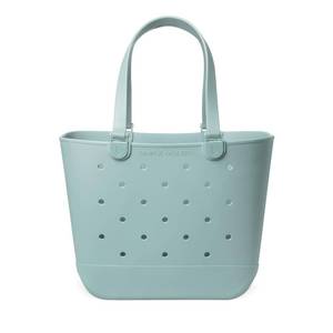 lot 11926 image: Simple Modern Extra-Large Beach Bag  Waterproof Getaway Rubber Tote with Zipper Pocket for Travel, Pool, Boat, Groceries, Sports  Sea Glass Sage