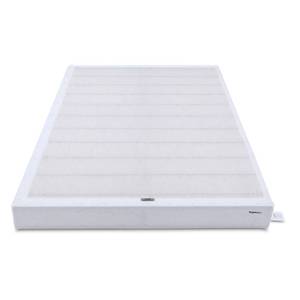 lot 11929 image: Amazon Basics Smart Box Spring Bed Base, 5-Inch Height Mattress Foundation, Tool-Free Easy Assembly, Twin, 74L x 38W x 5H, White
