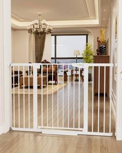 lot 11940 image: Cumbor 36 Extra Tall Baby Gate for Stairs, 29.7-54.2 Extra Wide Dog Gate for Doorways Hallways, Pressure Mounted Child Gate for Wide Opening, Auto Close Personal Safety for Babies and Pets, White