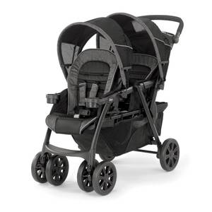 lot 11941 image: Chicco Cortina Together Double Stroller - Minerale  BlackSilver