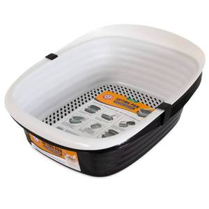 lot 12900 image: Arm & Hammer Large Sifting Litter Box Scoop Free Cat Litter Tray with Microban, Made in USA