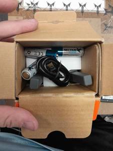 lot 13902 image: Onn. 16 Miles Walkie Talkies 2 pack with Two Way Radios, LED Light, 121 privacy Channels