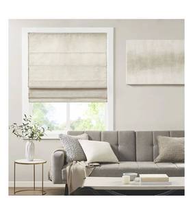 lot 13910 image: Elegant Linen Roman Shade Window Treatment