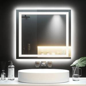 lot 13922 image: 40X36 LED Bathroom Mirror with Lights, Anti-Fog, Backlit  Front Lit, Lighted Bathroom Vanity Mirror for Wall, Memory Function, Dimmable, Tempered Glass, Shatter-Proof, ETL Listed