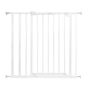 lot 13924 image: Summer Infant Everywhere Extra Tall & Extra Wide Pet and Baby Gate, 28.75 - 39.75 Wide, 36 Tall, Pressure and Hardware Mounted, Install In-Between Rooms, Doorways and Stairways - White Metal