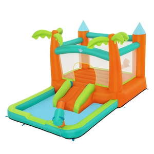lot 22927 image: H2OGO Kids Tropical Inflatable Mega Bouncer