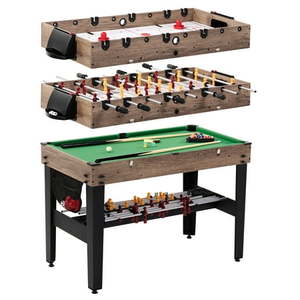 lot 22941 image: 48  3-in-1 Multi Game  Pool Table  Air Hockey  Foosball Table  by MD Sports