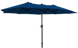 lot 30086 image: SUPERJARE 13FT Outdoor Umbrella for Patio, Double sided Pool Umbrellas with Fade Resistant Canopy, Large Table Umbrella for Deck, Market, Backyard - Grey, 3 count