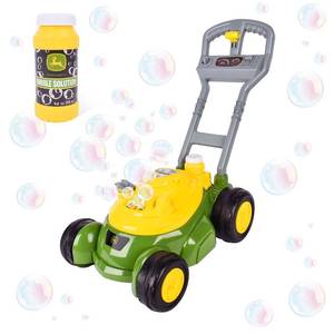 lot 30087 image: John Deere Bubble Lawn Mower for Toddlers, Bubble Blowing Machines, Indoor and Outdoor Gardening Toy, Birthday, Party Favor for Preschool Girls and Boys, No Batteries Required, 2
