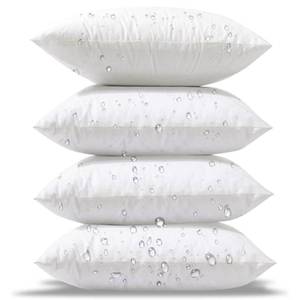 lot 30090 image: Phantoscope 18 x 18 Pillow Inserts - Pack of 4 Outdoor Water Resistant Throw Pillow Inserts Hypoallergenic Square Decorative Couch Sham Cushion Stuffer - 18 Inches