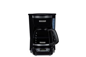 lot 30094 image: BLACKDECKER 12-Cup Digital Coffee Maker, Programmable, Washable Basket Filter, Sneak-A-Cup, Auto Brew, Water Window, Keep Hot Plate, Black