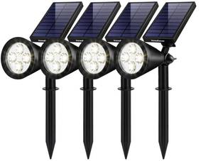 lot 30099 image: InnoGear Solar Lights Outdoor Waterproof Solar Garden Light for Outside Yard Landscape Lighting Pathway Spot Lights Spotlight Wall Light Auto OnOff, Pack of 4 (White)