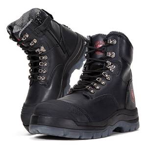 lot 30113 image: ROCKROOSTER Work Boots for Men,7 inch,Steel Toe,Side Zipper, Oiled Leather Shoes,Static Control, Breathable,Quick Dry(AK245Z 11.5)