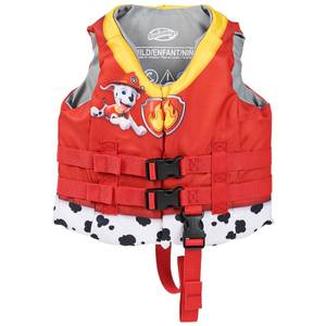 lot 30130 image: SwimWays Nickelodeon Paw Patrol Learn-to-Swim USCG Approved Kids Life Jacket, Skye