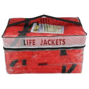 lot 60734 image: Seachoice Life Vest, Type II Personal Flotation Device, Orange, Adult, 4-Pack w Bag