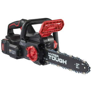 lot 60757 image: Hyper Tough 20V 4.0Ah Battery Powered 12in Brushless Chainsaw  HT22-401-03-03
