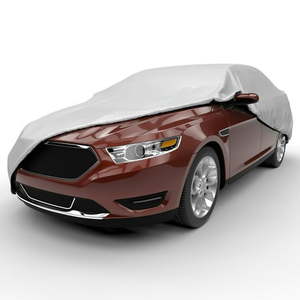 lot 60764 image: Budge Superior StormBlock�� Car Cover  Waterproof Outdoor Protection for Cars  Gray  Size 5